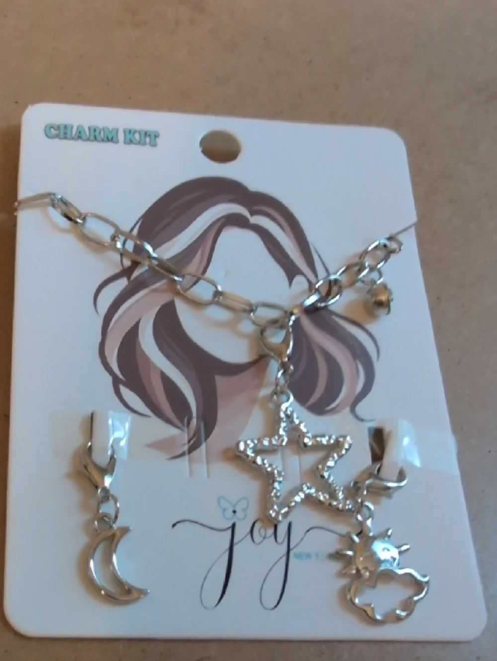 Silver Star & Moon Charm Bracelet - Charm Kit